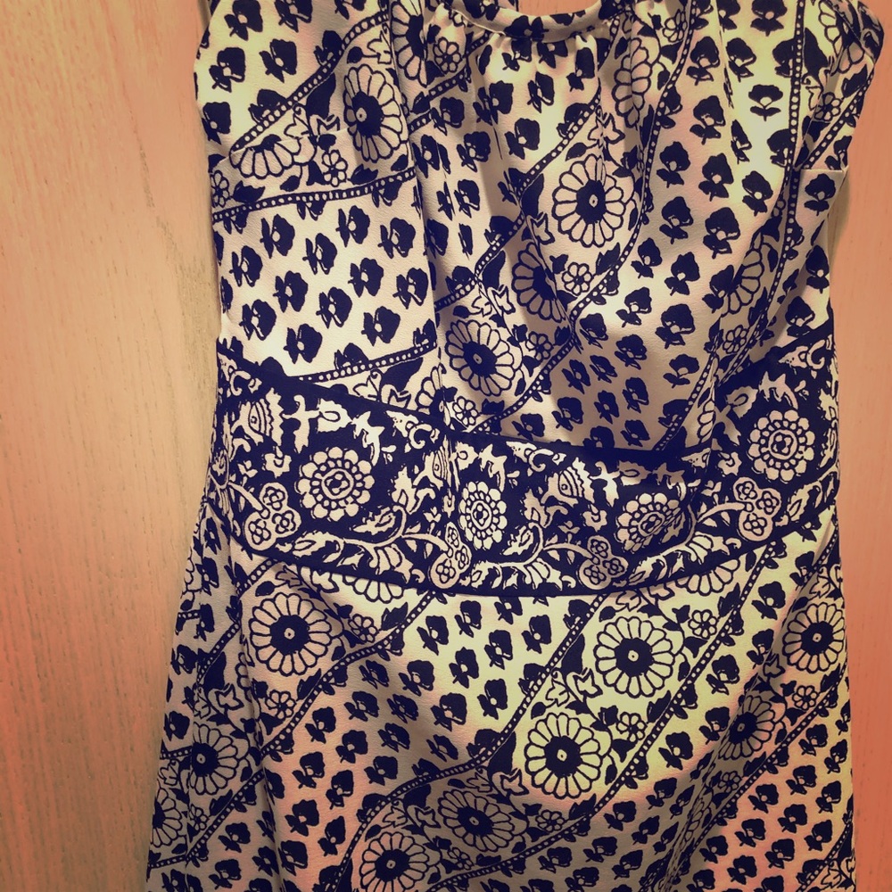 Ann Taylor LOFT silk halter dress
